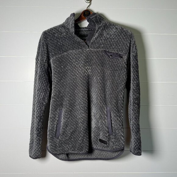 Simply Southern Quarter Snap Long Sleeve Soft Fuzzy Pullover Size Meduim - Picture 1 of 7